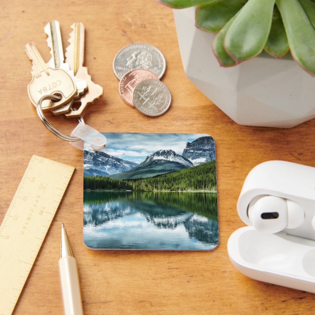 Mountains | Canadian Rockies, Alberta Canada Keychain (Desk)