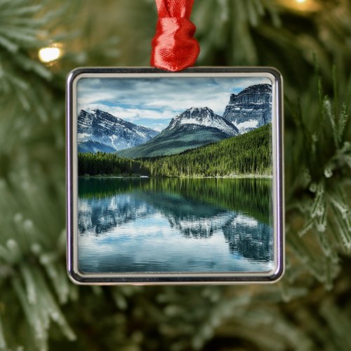 Mountains  Canadian Rockies Alberta Canada Metal Ornament