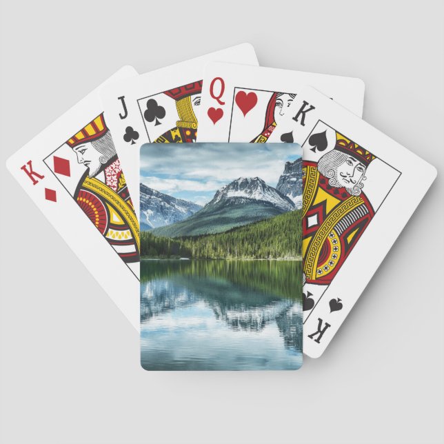 Mountains | Canadian Rockies, Alberta Canada Poker Cards (Back)
