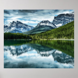 Mountains Canadian Rockies, Alberta Canada Poster