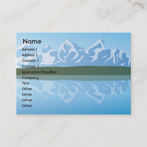Mountains - Chubby Business Card Templates