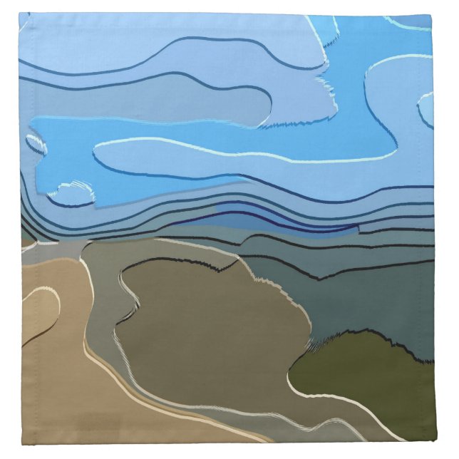 MOUNTAINS CLOTH NAPKIN (Front)