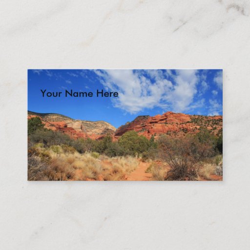 Customizable Mountains &amp; Cloudscape Business Cards