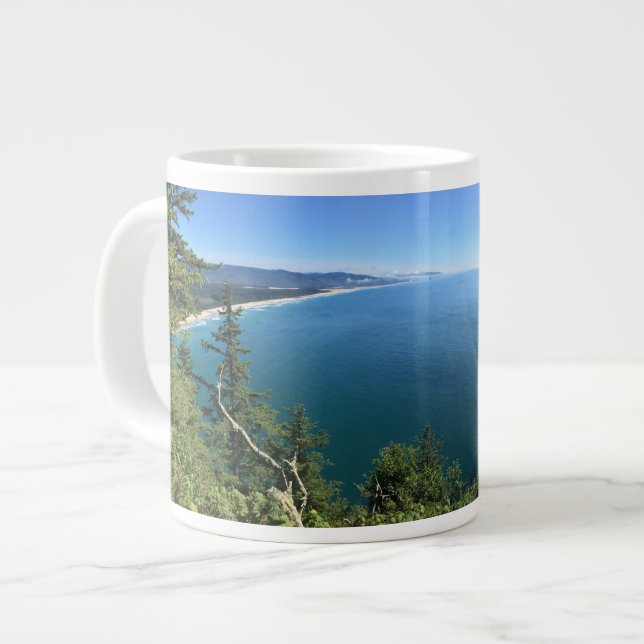 Mountains/Coast Washington State Giant Coffee Mug (Front Left)