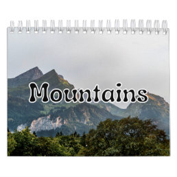 Mountains Collection Wall Calendar