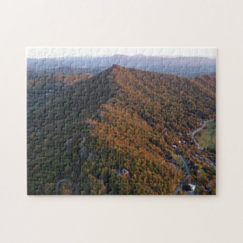 Mountains Colorful Picture Scenic Fall Sunset Jigsaw Puzzle