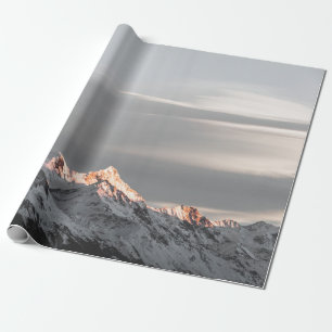 MOUNTAINS COVERED WITH SNOW WRAPPING PAPER