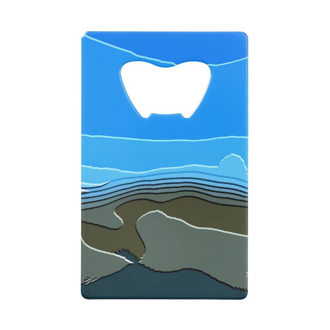 MOUNTAINS CREDIT CARD BOTTLE OPENER (Front)