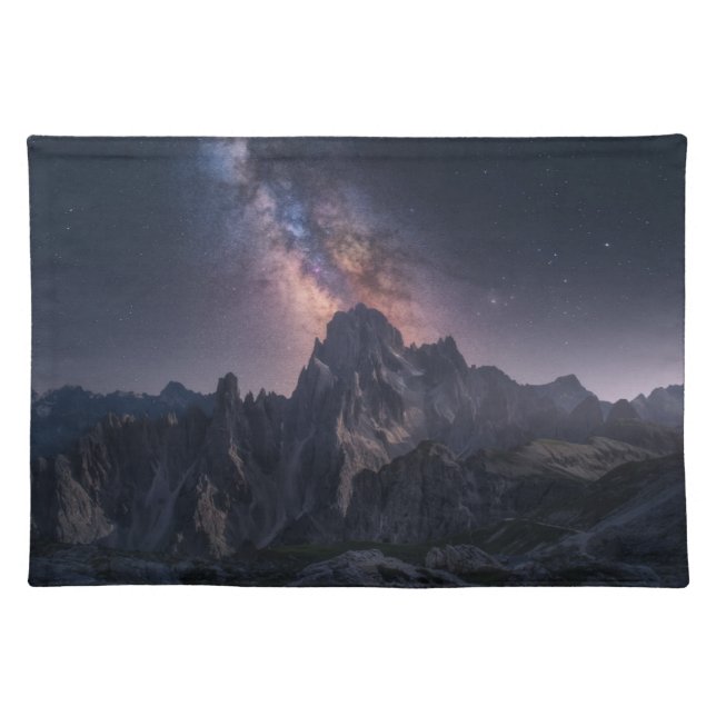 Mountains | Dolomites Mountains, Italy Cloth Placemat (Front)