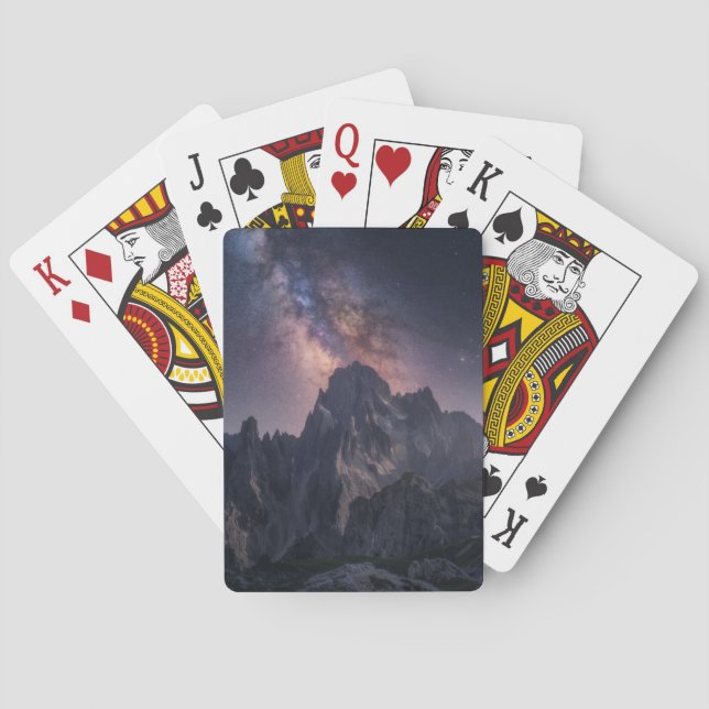 Mountains | Dolomites Mountains, Italy Poker Cards (Back)