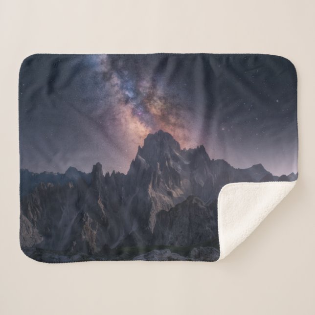 Mountains | Dolomites Mountains, Italy Sherpa Blanket (Front (Horizontal))
