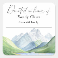 Mountains - donated in honor of