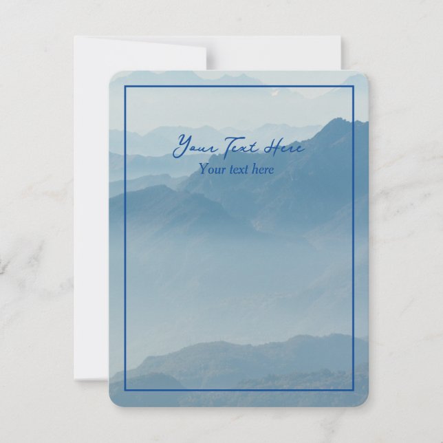 Mountains Editable Card (Front)