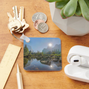 Mountains El Capitan Yosemite Park, California Keychain