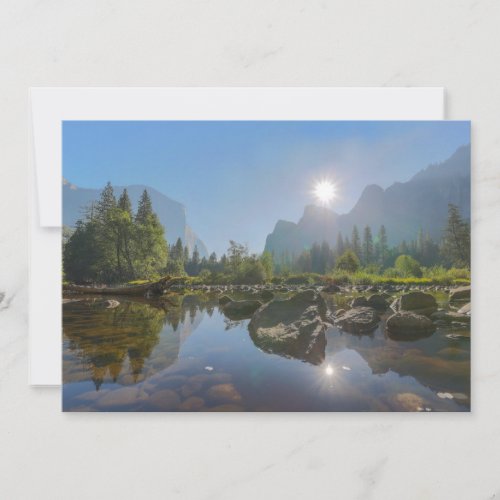 Mountains  El Capitan Yosemite Park California Thank You Card
