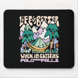 Mountains Fall Creek Falls Tennessee Camping Wild Mouse Pad