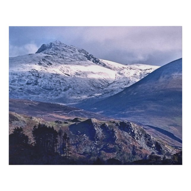 MOUNTAINS FAUX CANVAS PRINT (Front)
