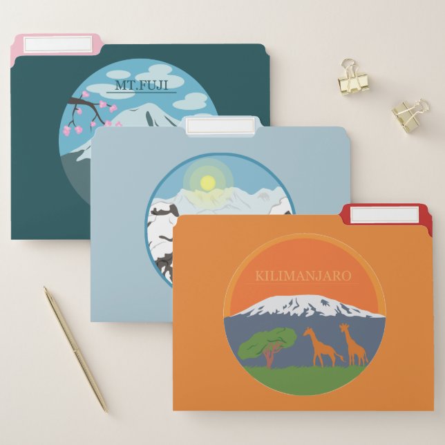 Mountains File Folder (Set)