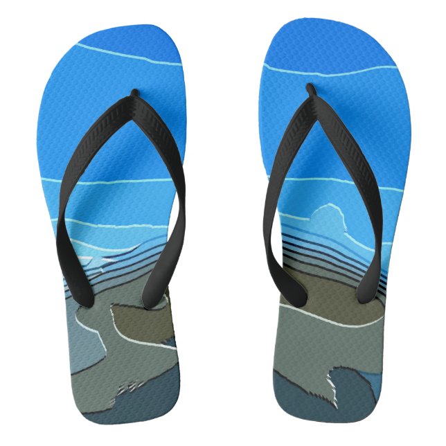 MOUNTAINS FLIP FLOPS (Footbed)