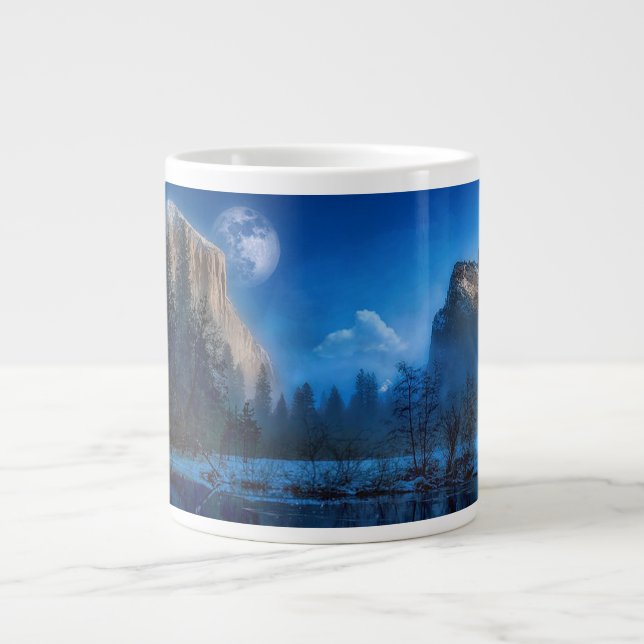Mountains Giant Coffee Mug (Front)