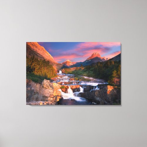 Mountains  Glacier National Park Montana Canvas Print