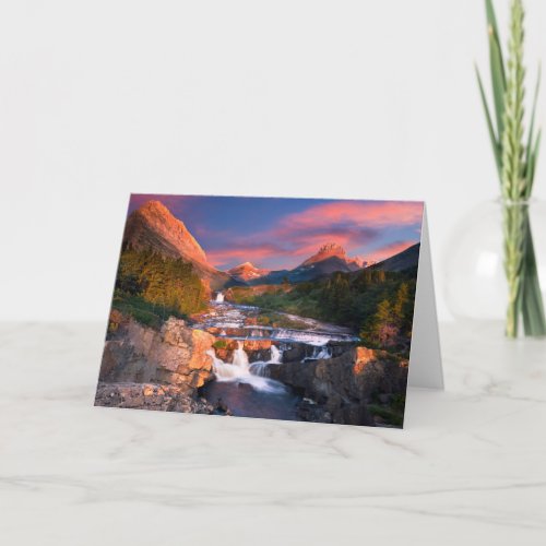 Mountains  Glacier National Park Montana Card