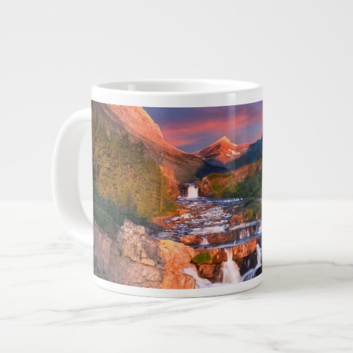 Mountains  Glacier National Park Montana Giant Coffee Mug