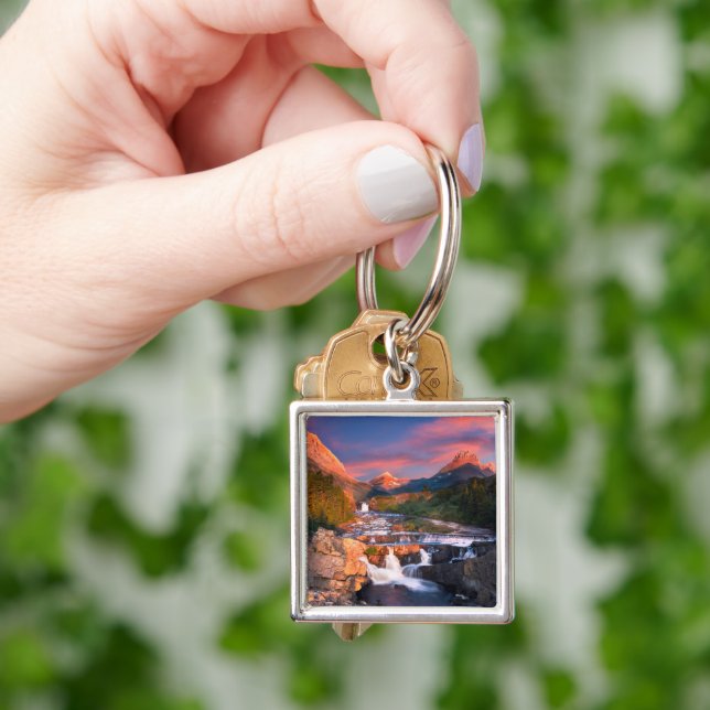 Mountains | Glacier National Park, Montana Keychain (Hand)
