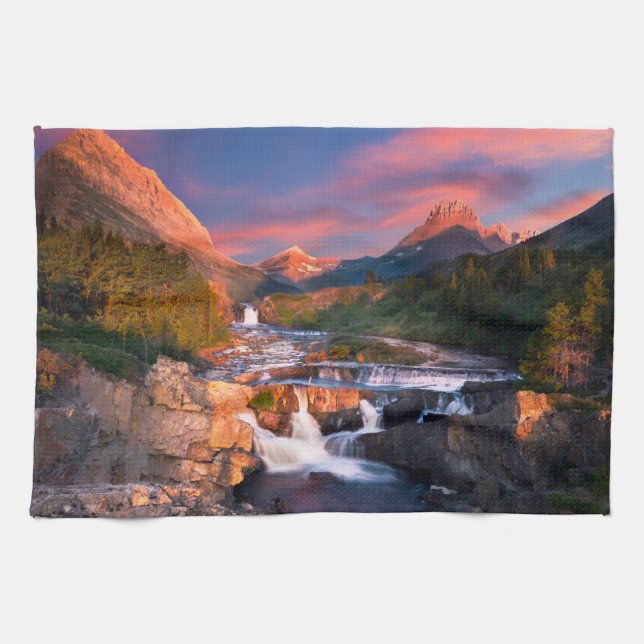 Mountains | Glacier National Park, Montana Kitchen Towel (Horizontal)