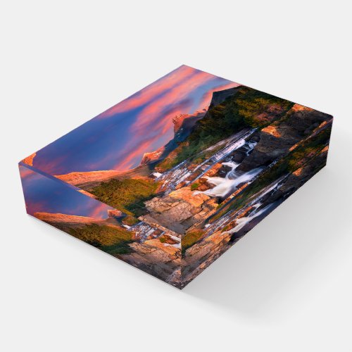 Mountains  Glacier National Park Montana Paperweight