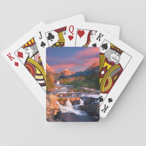 Mountains  Glacier National Park Montana Poker Cards