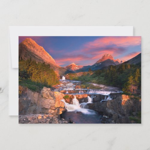 Mountains  Glacier National Park Montana Thank You Card