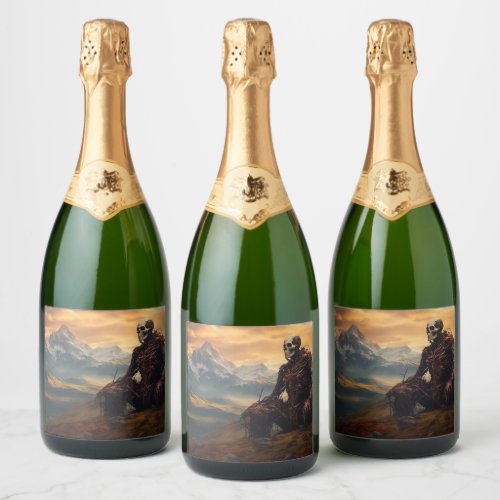 Mountains Gruesome Brew Sparkling Wine Label