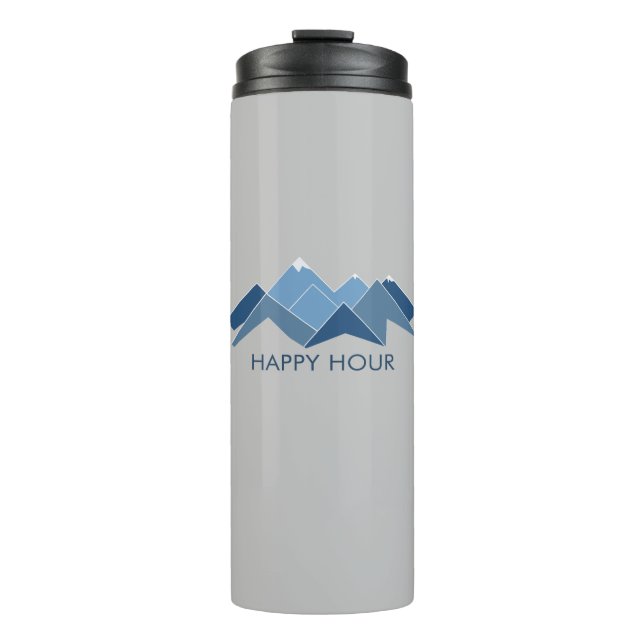 Mountains Happy Hour Thermal Tumbler (Front)
