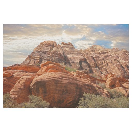 Mountains HDR photo Fabric