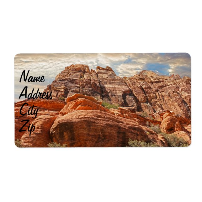 Mountains HDR photo Label (Front)