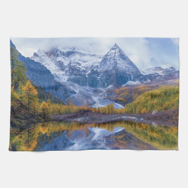 Mountains | Himalaya Mountains, China Kitchen Towel (Horizontal)