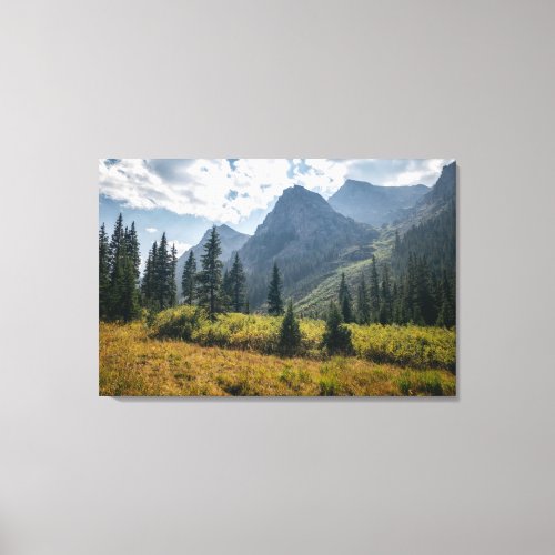 Mountains  Holy Cross Wilderness Colorado Canvas Print