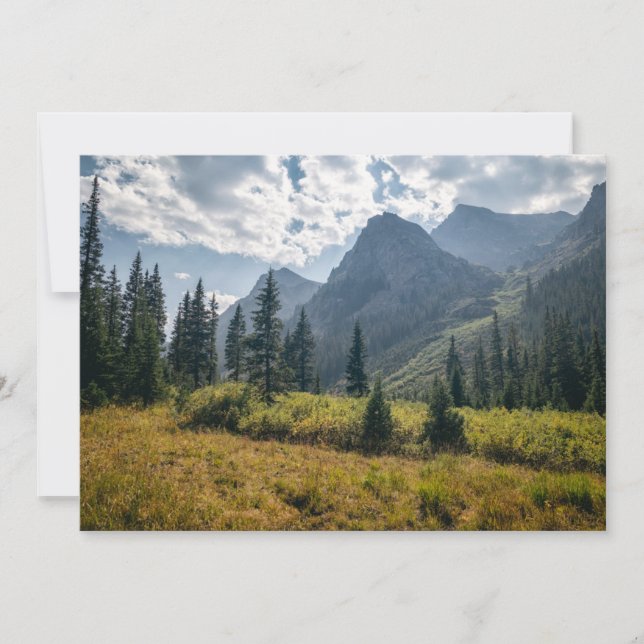Mountains | Holy Cross Wilderness, Colorado Thank You Card (Front)