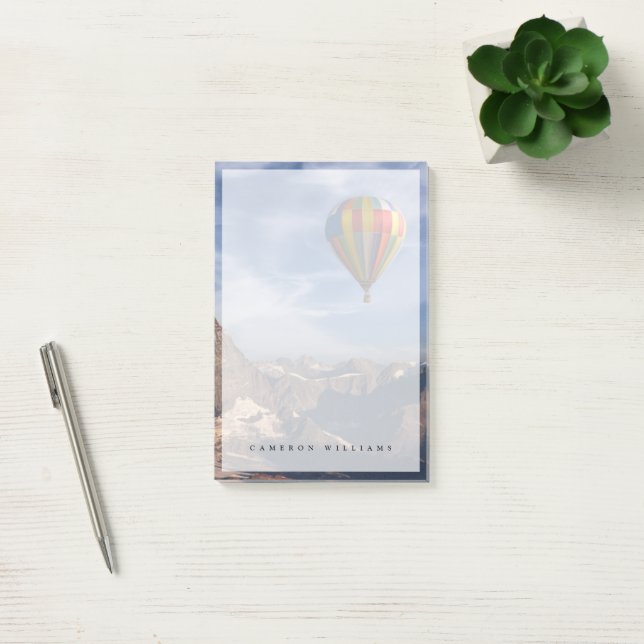 Mountains | Hot Air Balloon Matterhorn Swiss Alps Post-it Notes (Office)