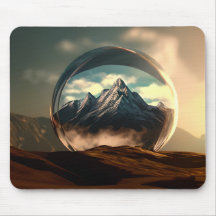 Mountains in a Bubble Globe