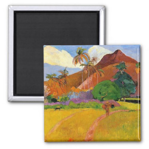 Mountains in Tahiti _ Paul Gauguin Magnet