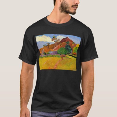 Mountains in Tahiti _ Paul Gauguin T_Shirt