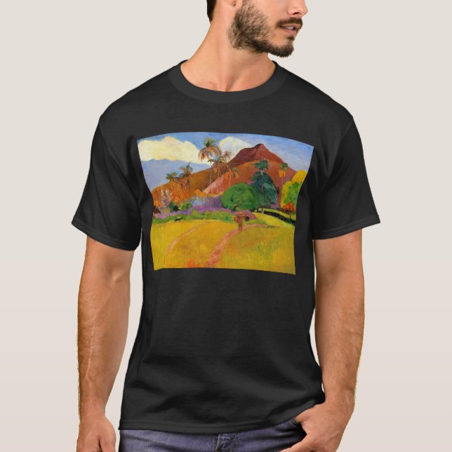'Mountains in Tahiti' - Paul Gauguin T-Shirt (Front)