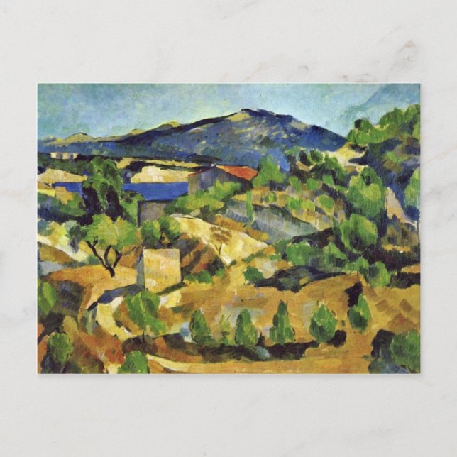 Mountains In The French Provence By Paul Cézanne Postcard (Front)