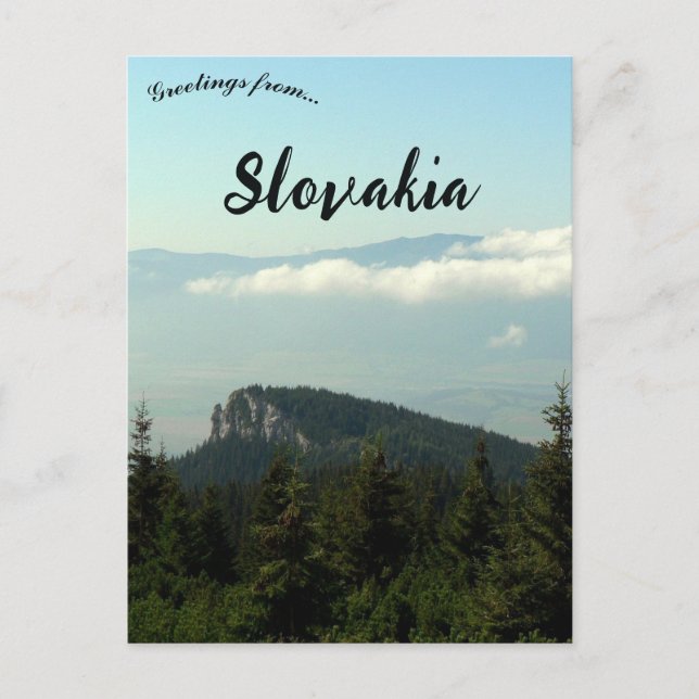 Mountains in the LIptov Region of Slovakia Postcard (Front)