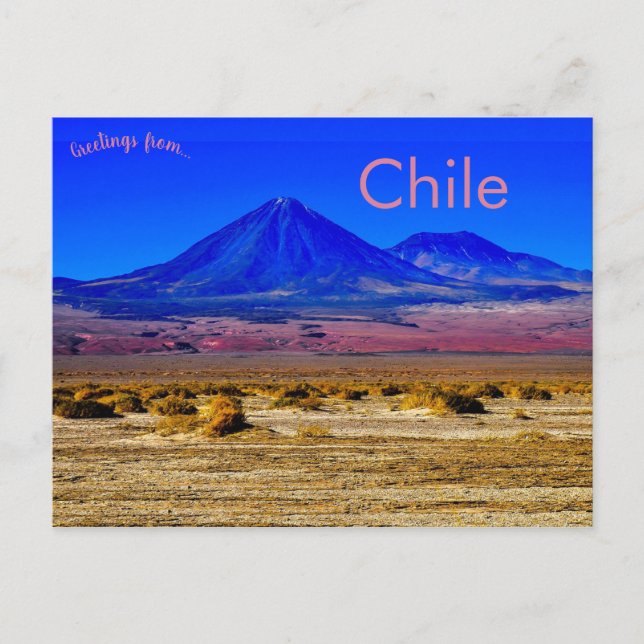Mountains in the Socaire region of Chile Postcard (Front)