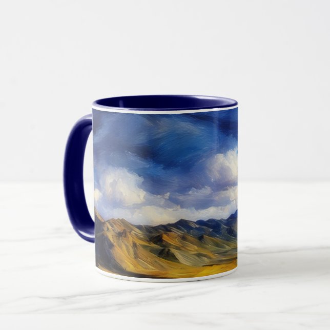 Mountains in Utah Landscape Art Mug (Front Left)