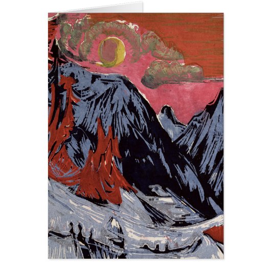 Mountains in Winter, 1919 Cards (Front)