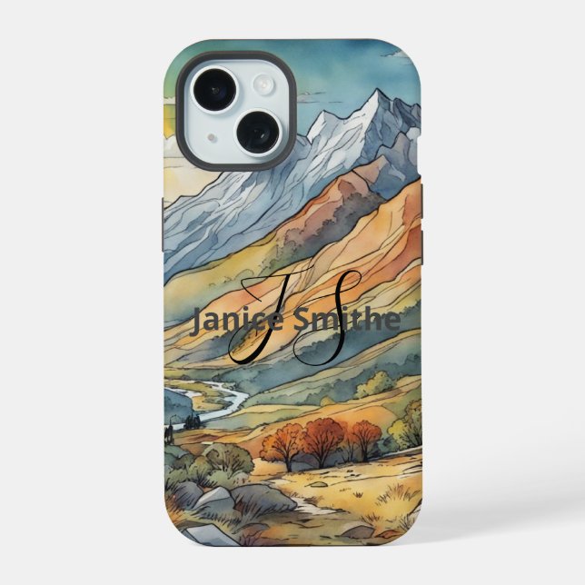Mountains Iphone Case (Back)